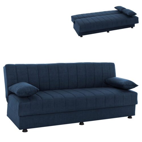 ΚΑΝΑΠΕΣ ΚΡΕΒΑΤΙ ANDRI ΤΡΙΘΕΣΙΟΣ ΜΠΛΕ HM3239.07 180x83x74Y εκ. (x1)