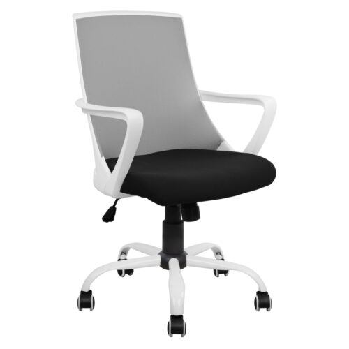 ΚΑΡΕΚΛΑ ΓΡΑΦΕΙΟΥ MALFOI HM1053.21 ΓΚΡΙ MESH & ΠΟΔΙ ΜΕΤΑΛΛΙΚΟ 58x59x103Υεκ (x1)