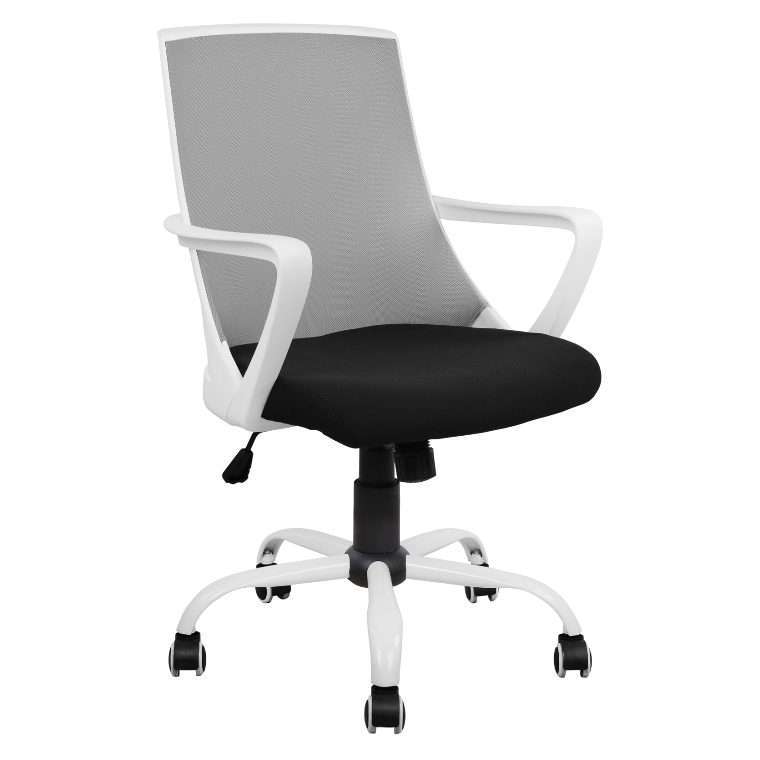 ΚΑΡΕΚΛΑ ΓΡΑΦΕΙΟΥ MALFOI HM1053.21 ΓΚΡΙ MESH & ΠΟΔΙ ΜΕΤΑΛΛΙΚΟ 58x59x103Υεκ (x1)