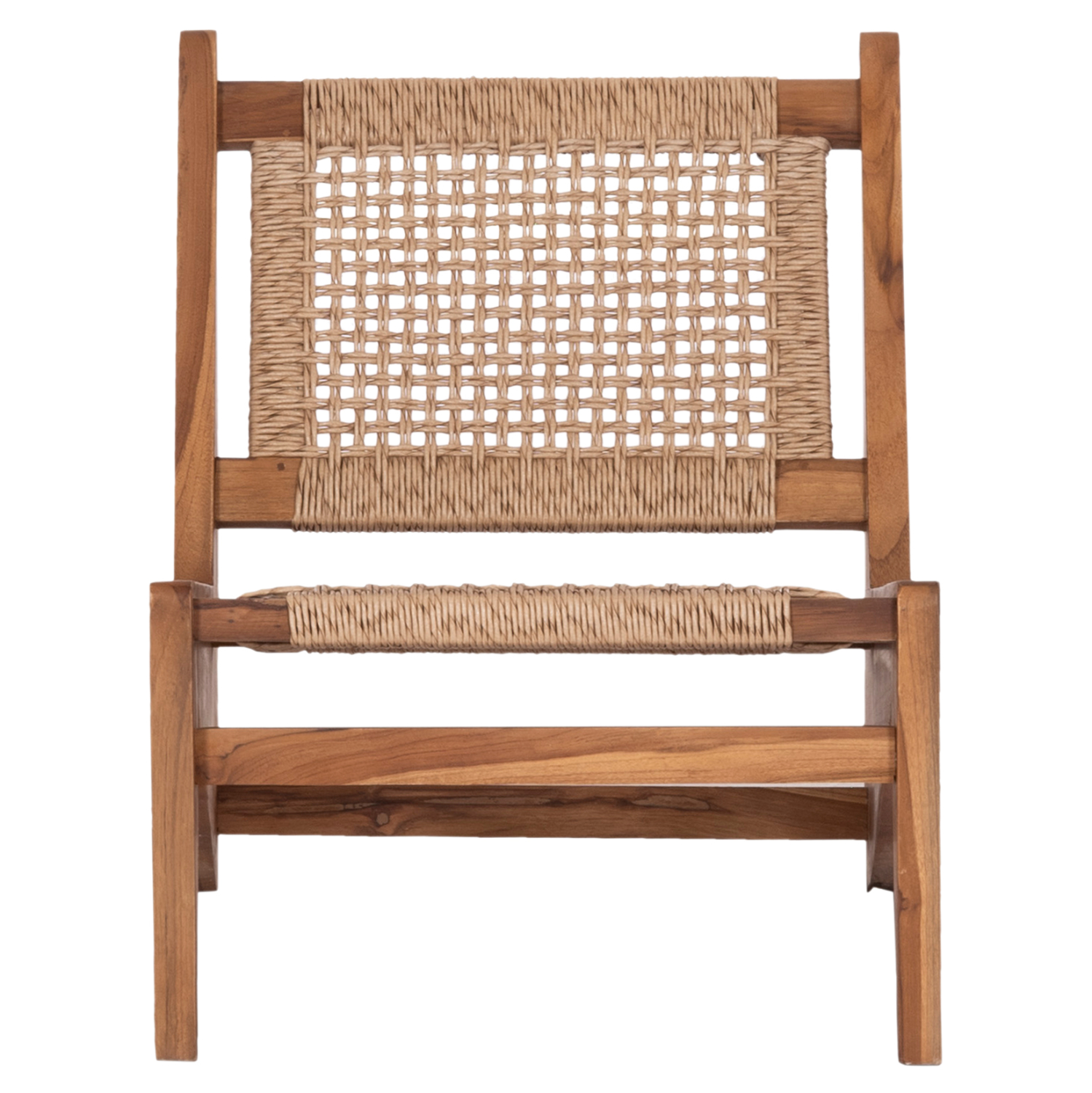 ΚΑΡΕΚΛΑ LOUNGE LUKILLA HM9913 ΞΥΛΟ TEAK ΣΕ ΦΥΣΙΚΟ--ΣΥΝΘ.ΣΧΟΙΝΙ ΜΠΕΖ 55,5x74x65Υεκ. (x1) - Image 3