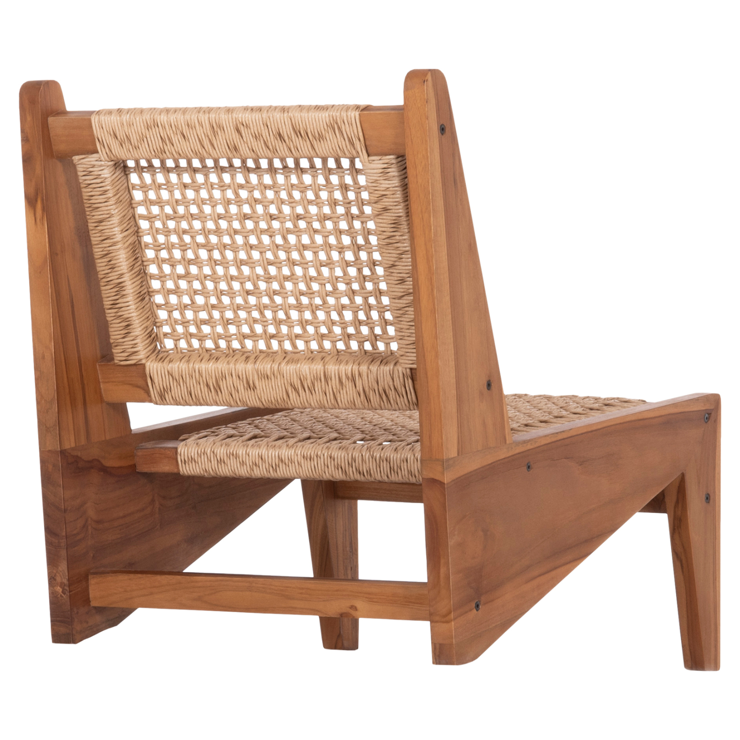 ΚΑΡΕΚΛΑ LOUNGE LUKILLA HM9913 ΞΥΛΟ TEAK ΣΕ ΦΥΣΙΚΟ--ΣΥΝΘ.ΣΧΟΙΝΙ ΜΠΕΖ 55,5x74x65Υεκ. (x1) - Image 5
