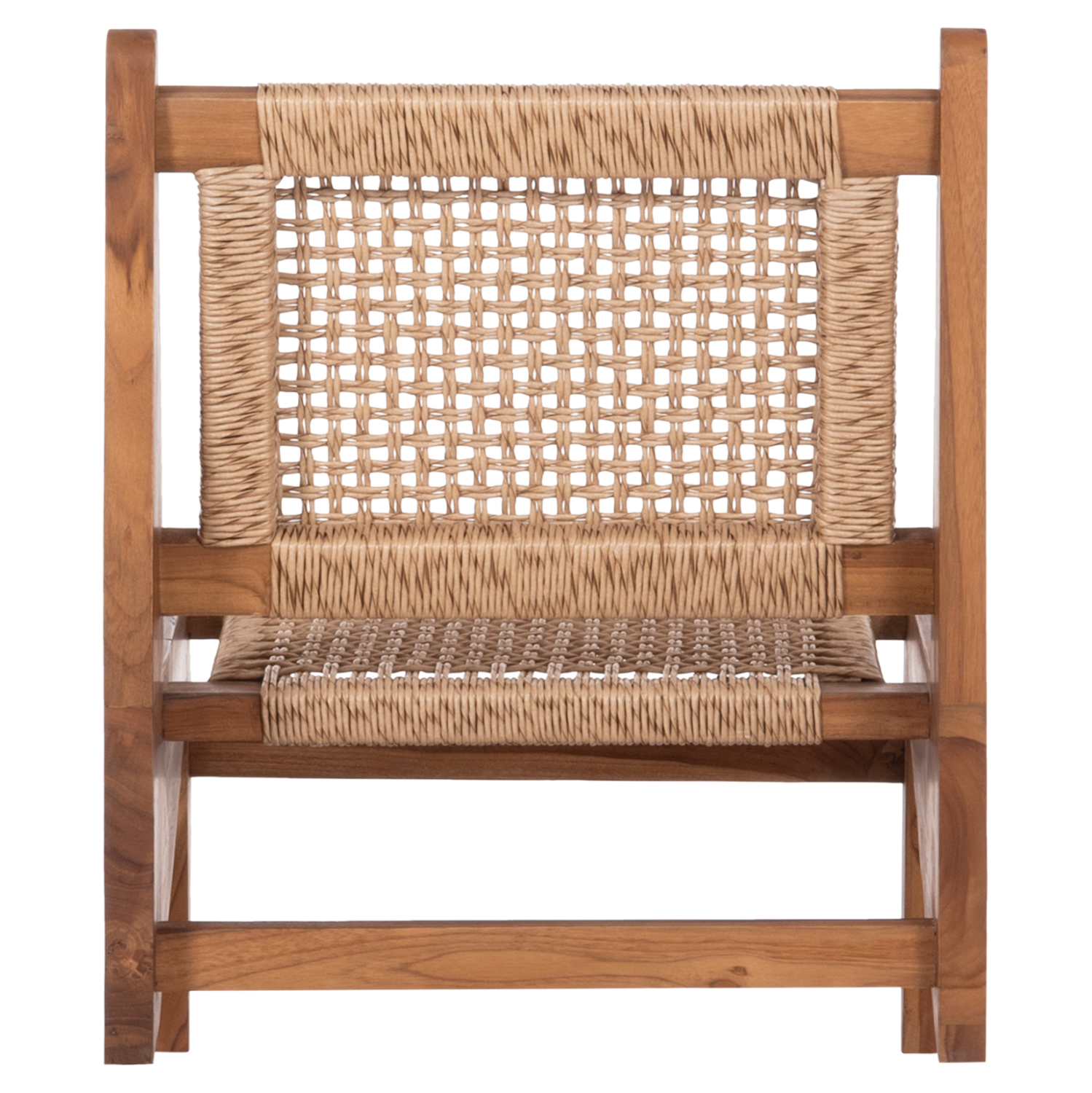 ΚΑΡΕΚΛΑ LOUNGE LUKILLA HM9913 ΞΥΛΟ TEAK ΣΕ ΦΥΣΙΚΟ--ΣΥΝΘ.ΣΧΟΙΝΙ ΜΠΕΖ 55,5x74x65Υεκ. (x1) - Image 6