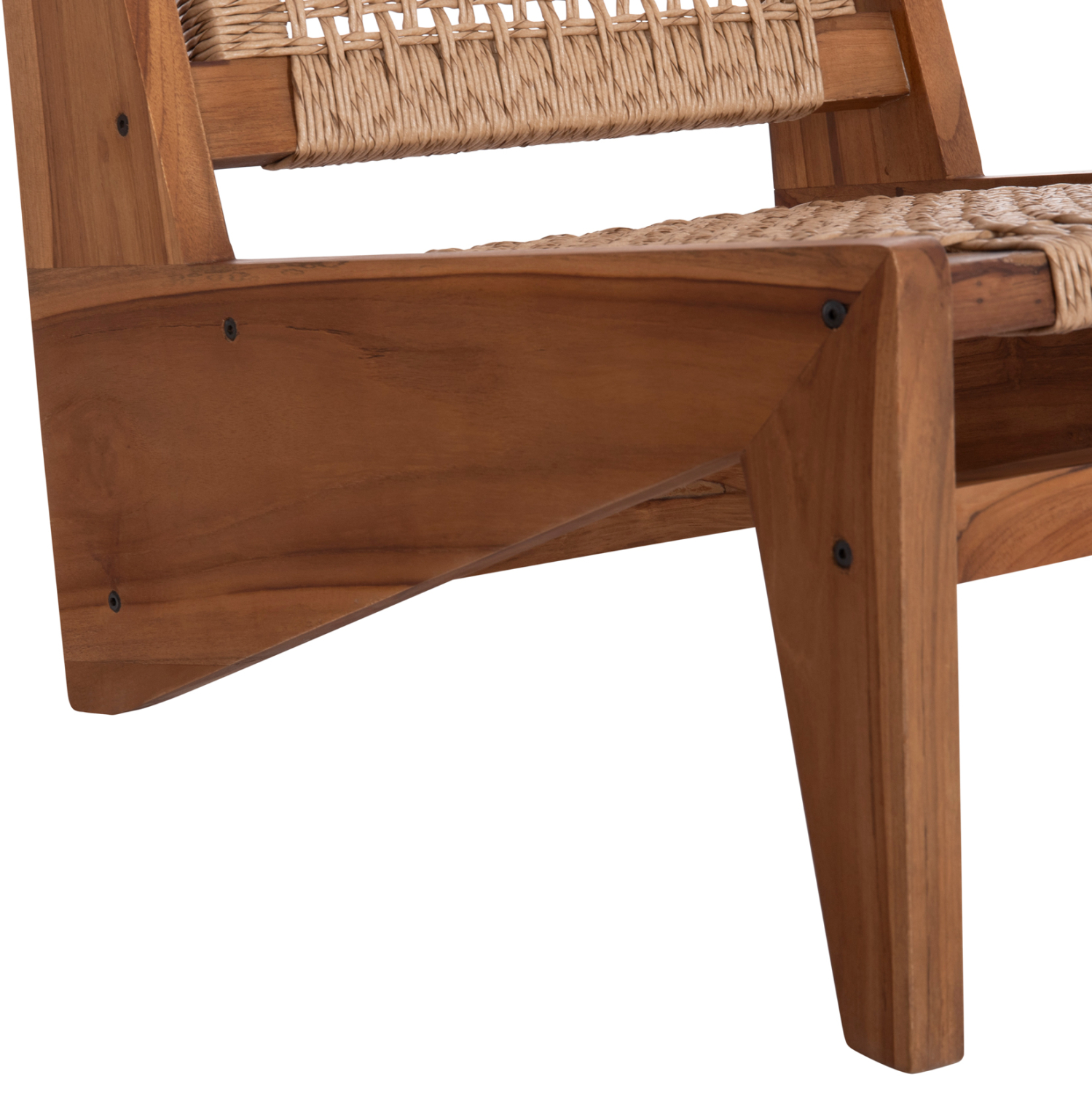 ΚΑΡΕΚΛΑ LOUNGE LUKILLA HM9913 ΞΥΛΟ TEAK ΣΕ ΦΥΣΙΚΟ--ΣΥΝΘ.ΣΧΟΙΝΙ ΜΠΕΖ 55,5x74x65Υεκ. (x1) - Image 9