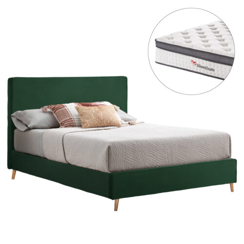 ΚΡΕΒΑΤΙ ΔΙΠΛΟ ΜΕ ΣΤΡΩΜΑ INDRA HM10810.13 ΚΥΠΑΡΙΣΣΙ ΒΕΛΟΥΔΟ--ΓΙΑ ΣΤΡΩΜΑ 160x200εκ (x1)
