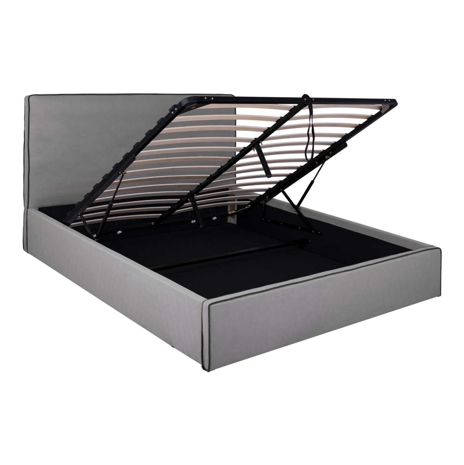 ΚΡΕΒΑΤΙ ALLIE HM584.01 160x200 εκ. ΜΕ ΑΠΟΘΗΚΕΥΤΙΚΟ ΧΩΡΟ ΓΚΡΙ ΥΦΑΣΜΑ (x1) - Image 4