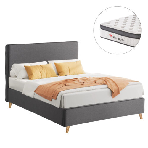 ΚΡΕΒΑΤΙ ΗΜΙΔΙΠΛΟ ΜΕ ΣΤΡΩΜΑ MAYLIN HM10802.02 ΓΚΡΙ ΥΦΑΣΜΑ--ΣΤΡΩΜΑ 120Χ200εκ (x1)
