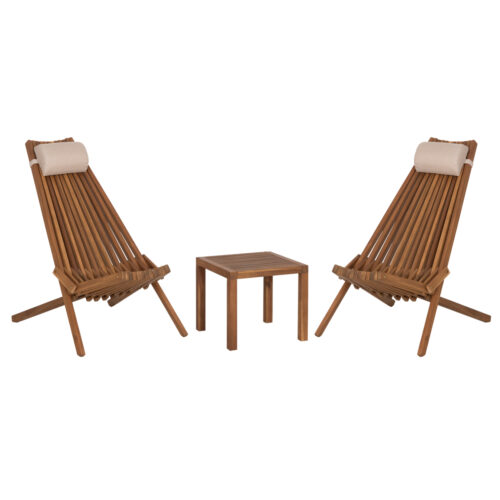LOUNGE ΣΕΤ ΕΞ.ΧΩΡΟΥ 3ΤΜΧ SHIGAN HM10993 ΞΥΛΟ ΑΚΑΚΙΑΣ--ΜΑΞΙΛΑΡI ΚΕΦΑΛΗΣ ΣΕ ΜΠΕΖ (x1)