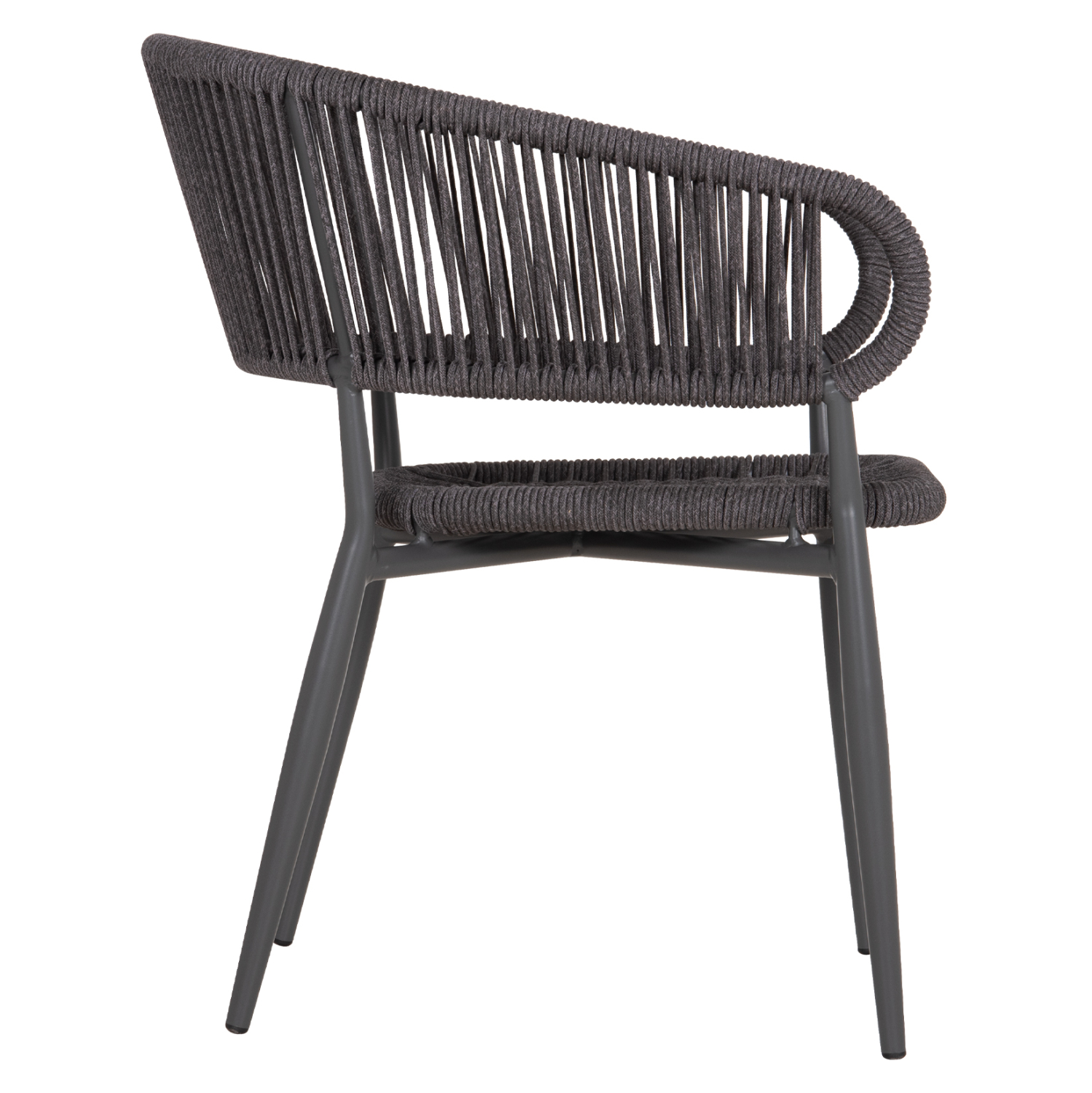 ΠΟΛΥΘΡΟΝΑ ΑΛΟΥΜΙΝΙΟΥ EULO HM5783.21 ΓΚΡΙ-TWISTED RATTAN ΓΚΡΙ 57x63x77Υεκ. (x1) - Image 12