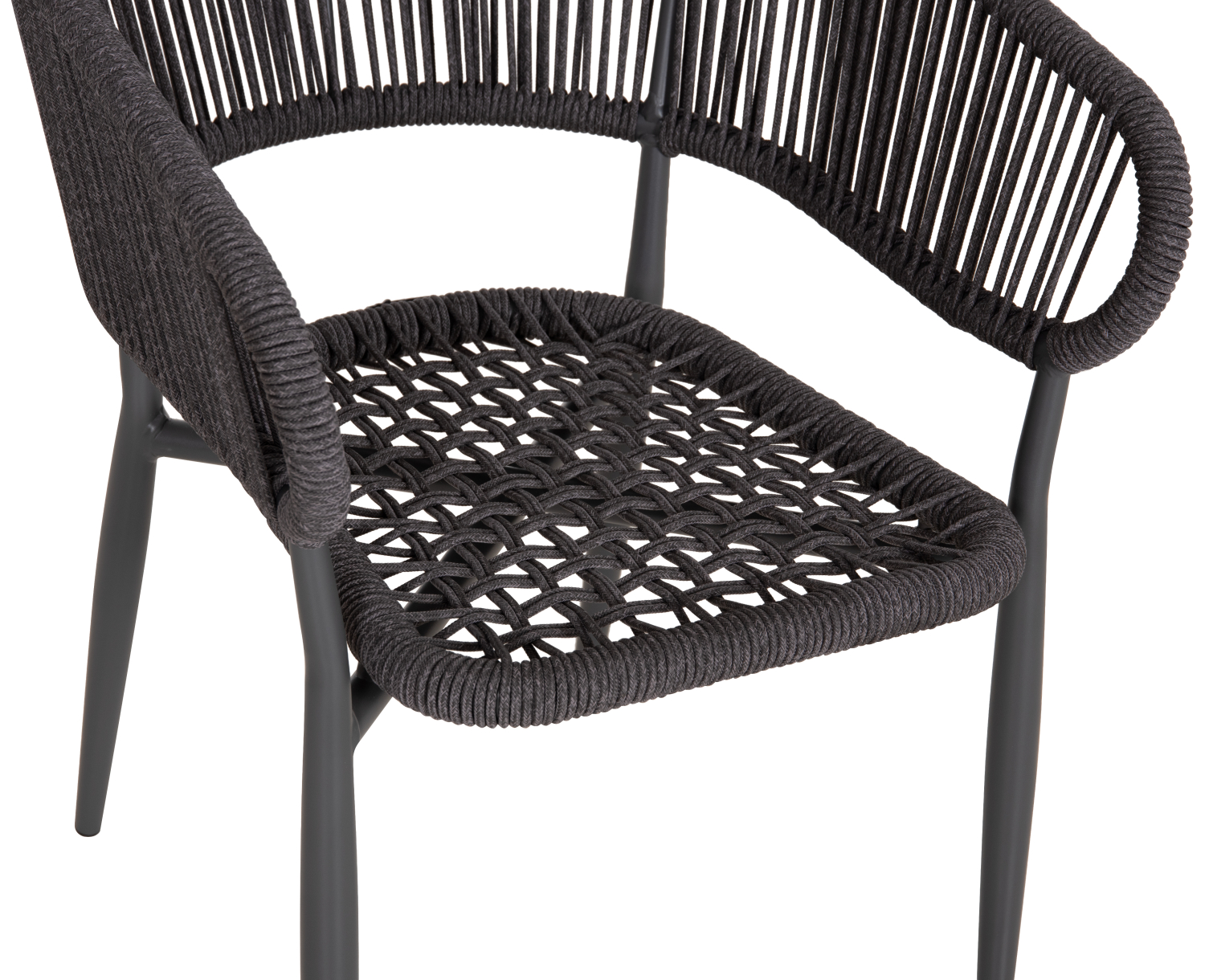 ΠΟΛΥΘΡΟΝΑ ΑΛΟΥΜΙΝΙΟΥ EULO HM5783.21 ΓΚΡΙ-TWISTED RATTAN ΓΚΡΙ 57x63x77Υεκ. (x1) - Image 16