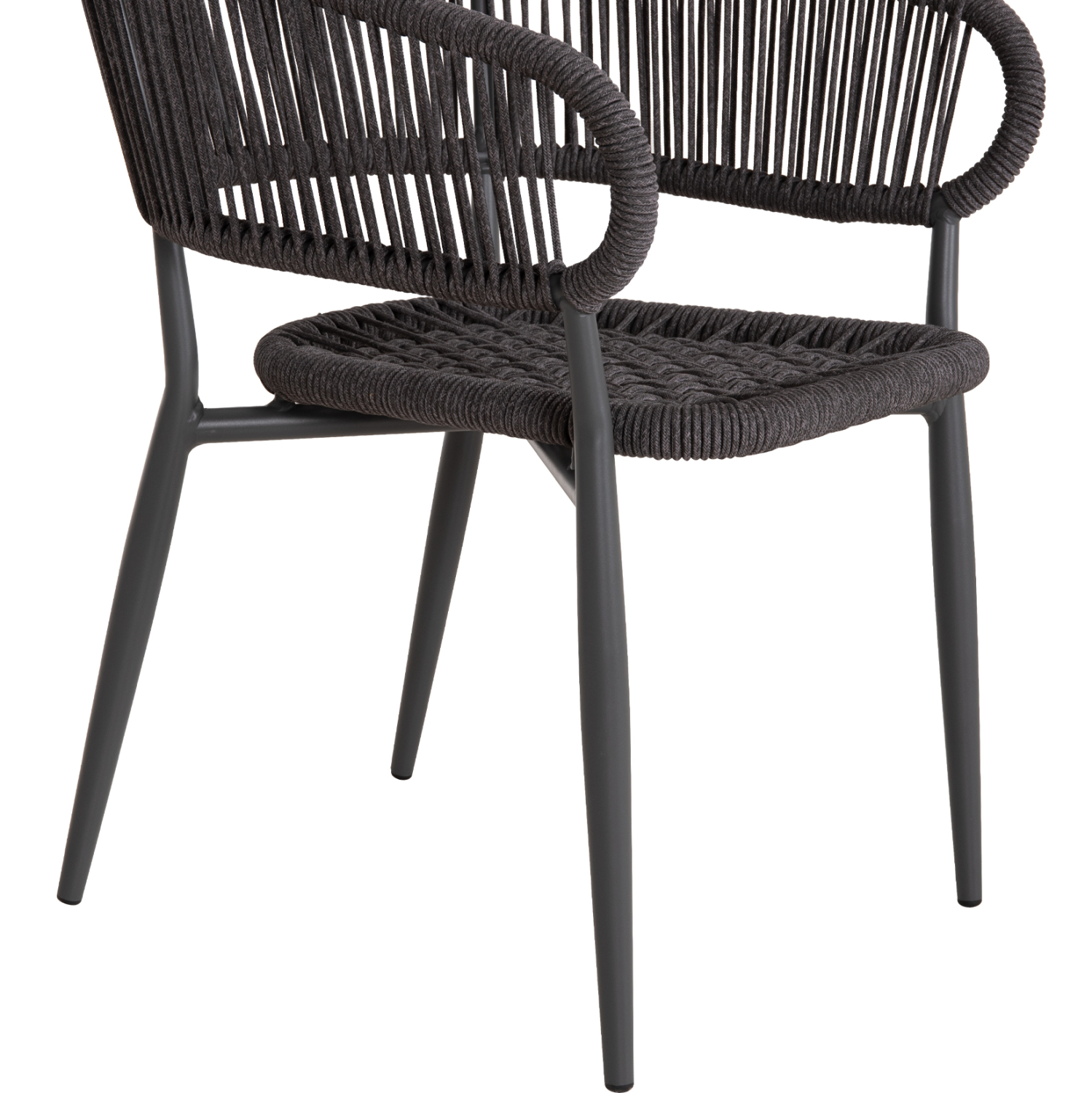 ΠΟΛΥΘΡΟΝΑ ΑΛΟΥΜΙΝΙΟΥ EULO HM5783.21 ΓΚΡΙ-TWISTED RATTAN ΓΚΡΙ 57x63x77Υεκ. (x1) - Image 17