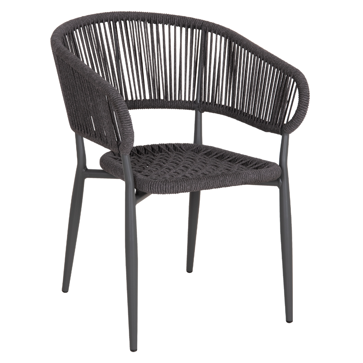 ΠΟΛΥΘΡΟΝΑ ΑΛΟΥΜΙΝΙΟΥ EULO HM5783.21 ΓΚΡΙ-TWISTED RATTAN ΓΚΡΙ 57x63x77Υεκ. (x1)