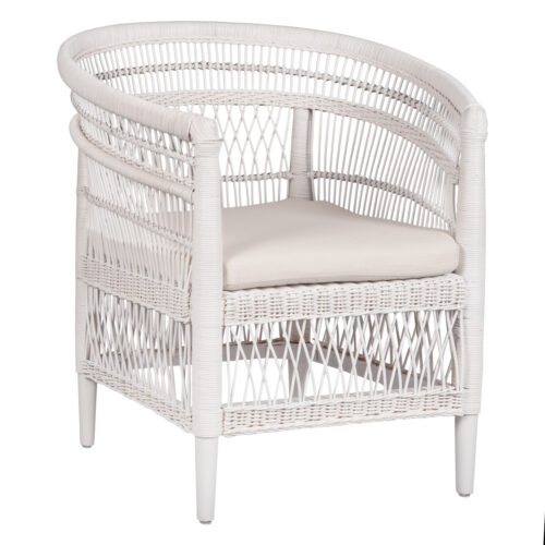 ΠΟΛΥΘΡΟΝΑ MALAWI HM9635.02 ΞΥΛΟ ΜΑΟΝΙ ΜΕ RATTAN ΛΕΥΚΟ--Β'ΔΙΑΛΟΓΗΣ 80x70x86Υεκ. (x1)