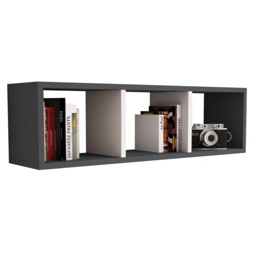 ΡΑΦΙΕΡΑ ΤΟΙΧΟΥ ΜΕΛΑΜΙΝΗΣ ΓΚΡΙ & ΛΕΥΚΟ CLASSIKER HM9228.13 90x22x25,6Υ εκ. (x1)