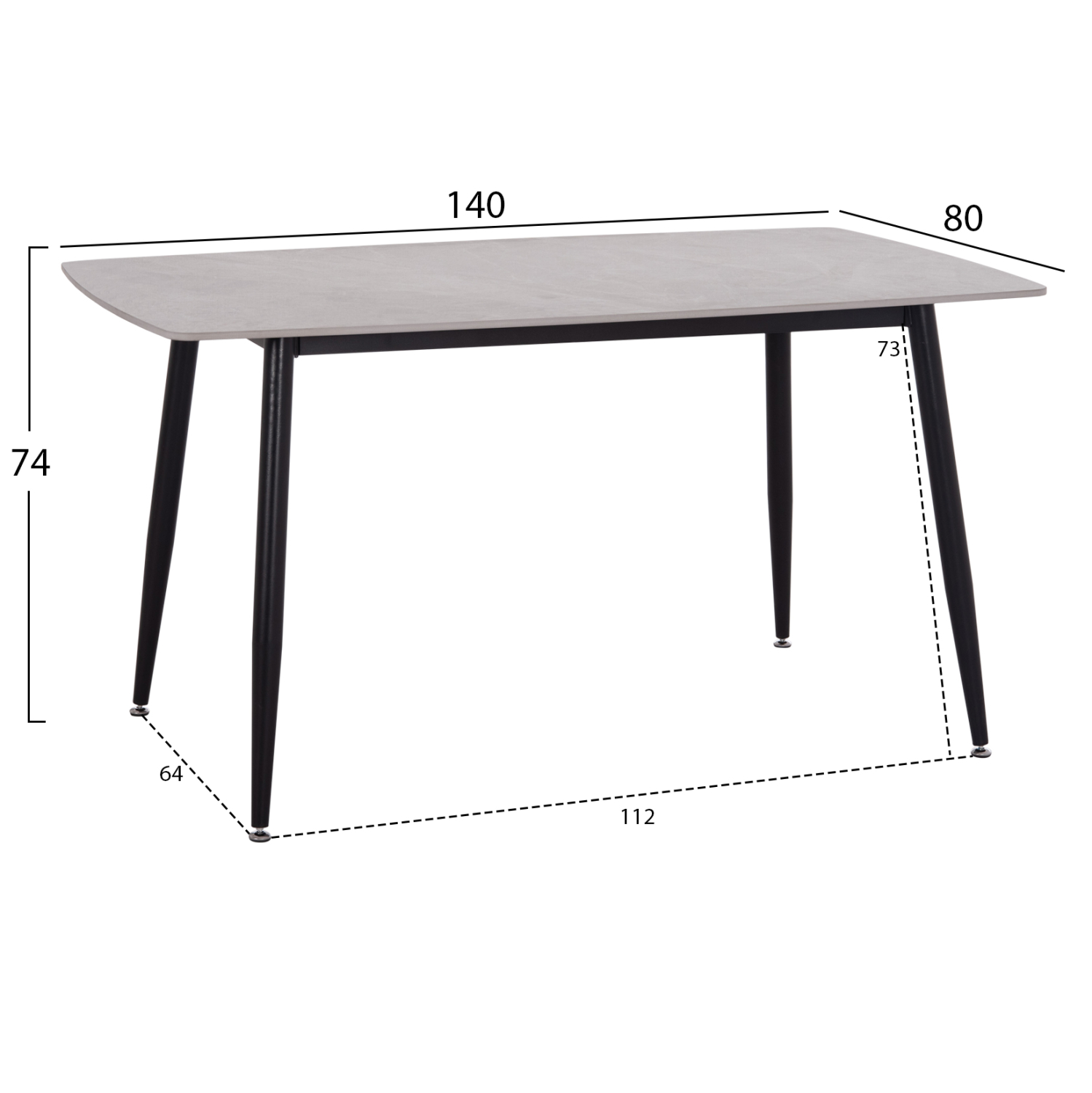 ΣΕΤ ΤΡΑΠΕΖΑΡΙΑΣ 5ΤΜΧ RAVEN HM12116.01 ΚΕΡΑΜΙΚΟ TOP ΓΚΡΙ ΜΑΡΜΑΡΟ--ΓΚΡΙ ΒΕΛΟΥΔΟ (x1) - Image 2