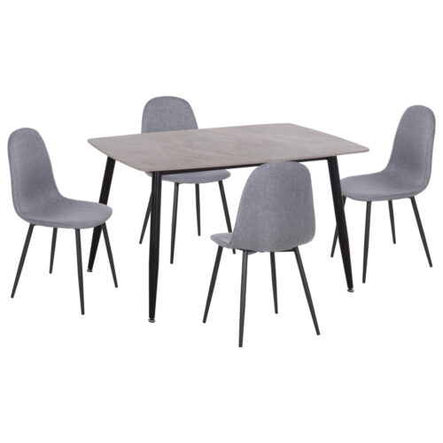 ΣΕΤ ΤΡΑΠΕΖΑΡΙΑΣ 5ΤΜΧ RAVEN HM21068.03 ΚΕΡΑΜΙΚΟ TOP ΓΚΡΙ ΜΑΡΜΑΡΟ--ΓΚΡΙ ΥΦΑΣΜΑ (x1)