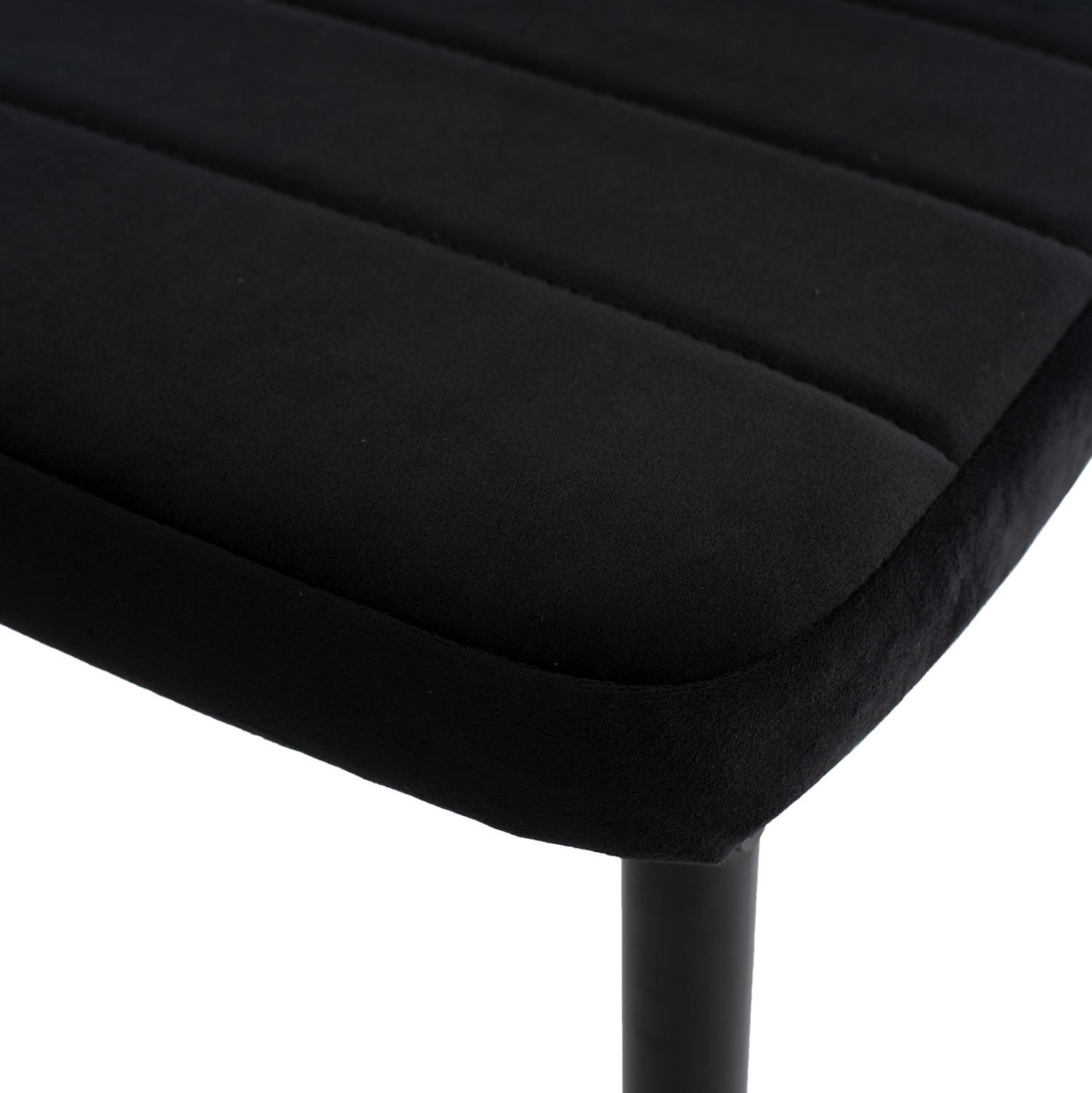 ΣΕΤ ΤΡΑΠΕΖΑΡΙΑΣ 5ΤΜΧ MINIMAL HM21173 MDF TOP ΜΑΥΡΟ-ΒΕΛΟΥΔΟ & ΜΕΤΑΛΛΟ ΜΑΥΡΟ (x1) - Image 5