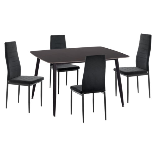 ΣΕΤ ΤΡΑΠΕΖΑΡΙΑΣ 5ΤΜΧ RAVEN HM21224.02 ΚΕΡΑΜΙΚΟ TOP ΜΑΥΡΟ ΜΑΡΜΑΡΟ--ΒΕΛΟΥΔΟ ΜΑΥΡΟ (x1)