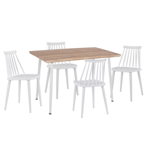 ΣΕΤ ΤΡΑΠΕΖΑΡΙΑΣ ΕΣ.ΧΩΡΟΥ 5ΤΜΧ PALOMA HM11389 ΛΕΥΚΟ-SONAMA MDF TOP (x1)