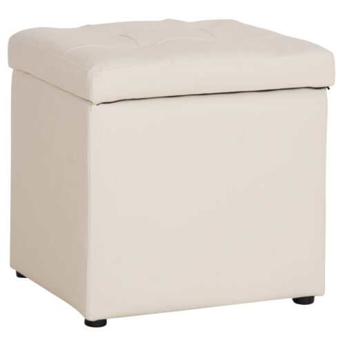 ΣΚΑΜΠΟ PRO CUBE HM224.02 PU ΜΕ ΑΠΟΘΗΚΕΥΤΙΚΟ ΧΩΡΟ- ΛΕΥΚΟ 38x38x36,5Υεκ. (x1)