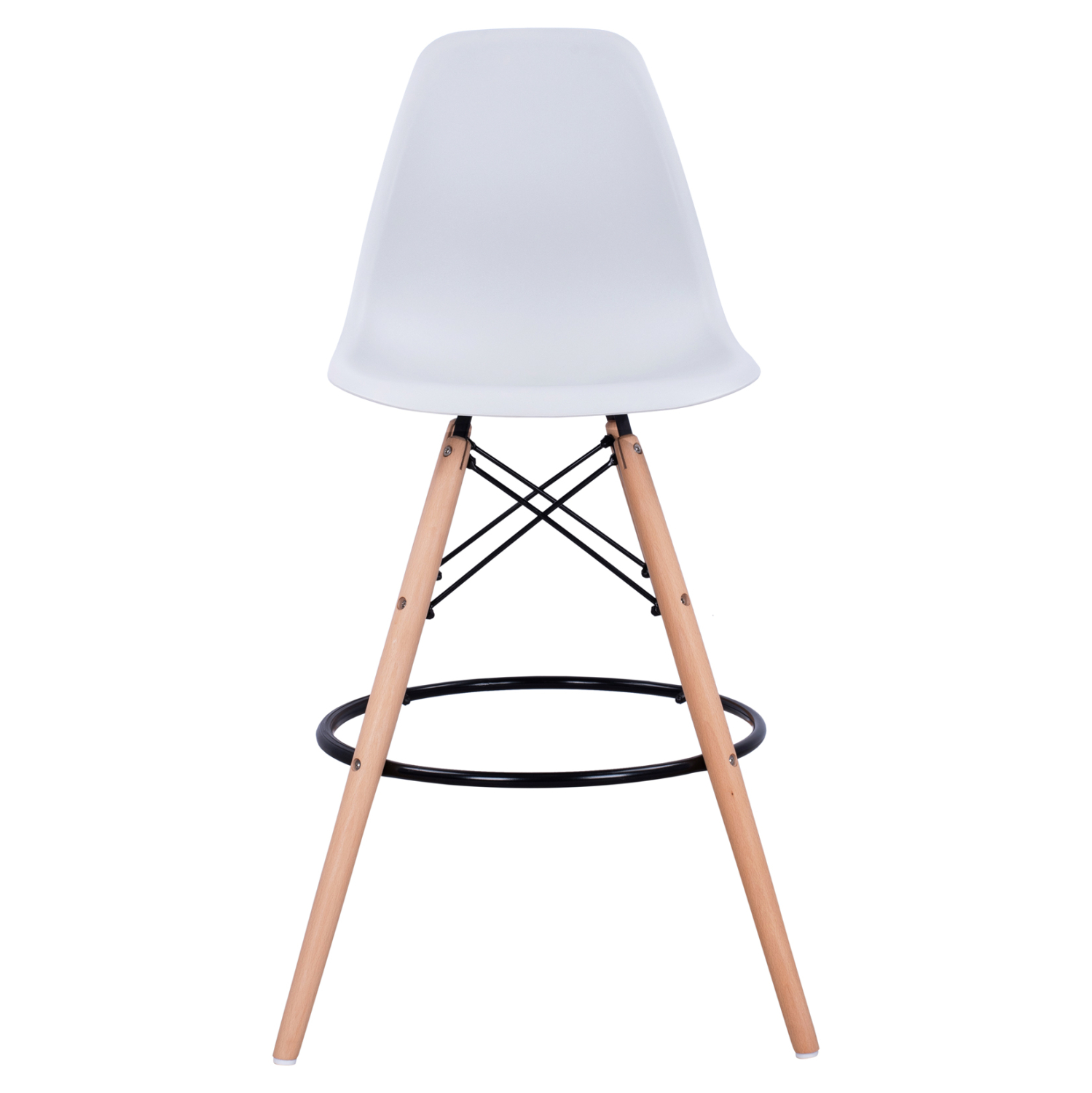 ΣΚΑΜΠΟ ΜΠΑΡ RENATA HM0173.01 ΛΕΥΚΟ 58x56x107Υ εκ. (x4) - Image 3