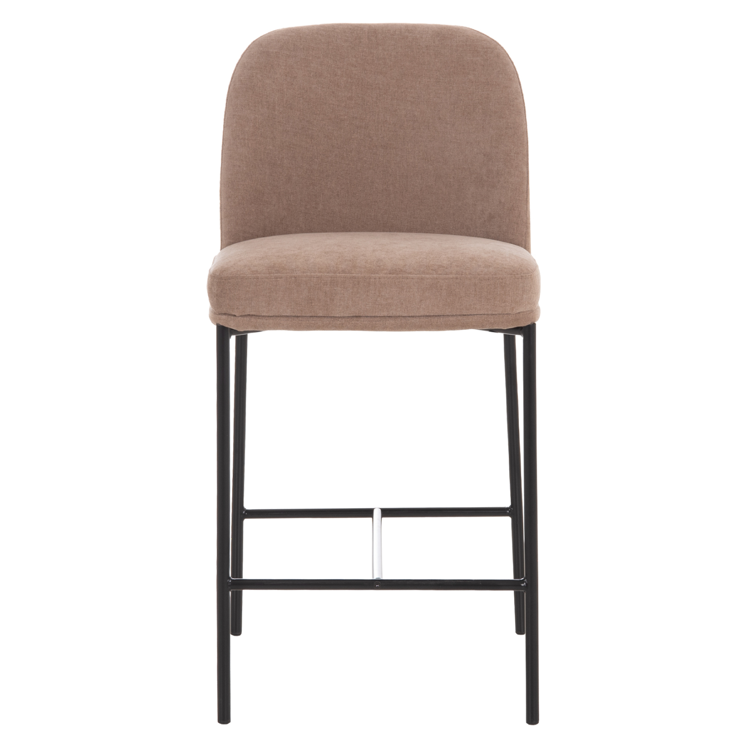 ΣΚΑΜΠΟ ΜΠΑΡ ΜΕΣ.ΥΨΟΥΣ MANIDO HM18427.02 TAUPE ΥΦΑΣΜΑ-ΜΕΤΑΛ.ΜΑΥΡΟΣ ΣΚΕΛΕΤΟΣ 45x55x92Υεκ (x2) - Image 3