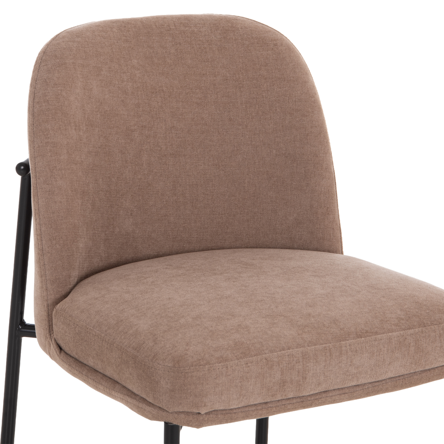 ΣΚΑΜΠΟ ΜΠΑΡ ΜΕΣ.ΥΨΟΥΣ MANIDO HM18427.02 TAUPE ΥΦΑΣΜΑ-ΜΕΤΑΛ.ΜΑΥΡΟΣ ΣΚΕΛΕΤΟΣ 45x55x92Υεκ (x2) - Image 7