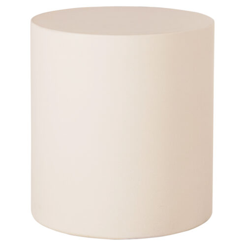 ΤΡΑΠΕΖΙ ΒΟΗΘΗΤΙΚΟ FIBER CEMENT ΣΤΡΟΓΓΥΛΟ KYOKO HM6592.02 ΜΠΕΖ Φ40x43Υεκ. (x1)