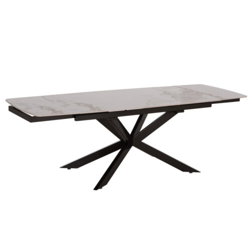 ΤΡΑΠΕΖΙ ΕΠΕΚΤΕΙΝΟΜΕΝΟ AIRA HM18411 ΚΕΡΑΜΙΚΟ TOP ΣΕ ΛΕΥΚΟ/ΚΑΦΕ ΜΑΡΜΑΡΟ 165/240x90x76Υεκ (x1)