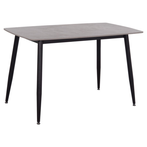ΤΡΑΠΕΖΙ RAVEN HM9854.13 ΚΕΡΑΜΙΚΟ TOP ΓΚΡΙ ΜΑΡΜΑΡΟ-ΜΑΥΡΟ ΜΕΤΑΛΛΟ 120x70x73Υεκ. (x1)