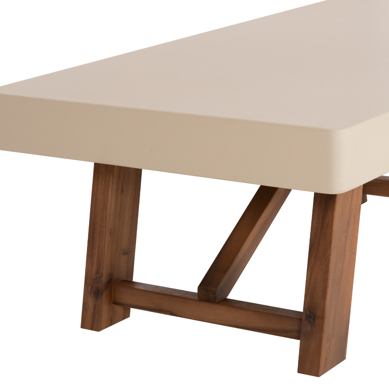 ΤΡΑΠΕΖΙ ΜΕΣΗΣ FIBER CEMENT & ΞΥΛΟ ΑΚΑΚΙΑΣ MAEVE HM6595.02 ΜΠΕΖ 130x70x46Υεκ. (x1) - Image 6