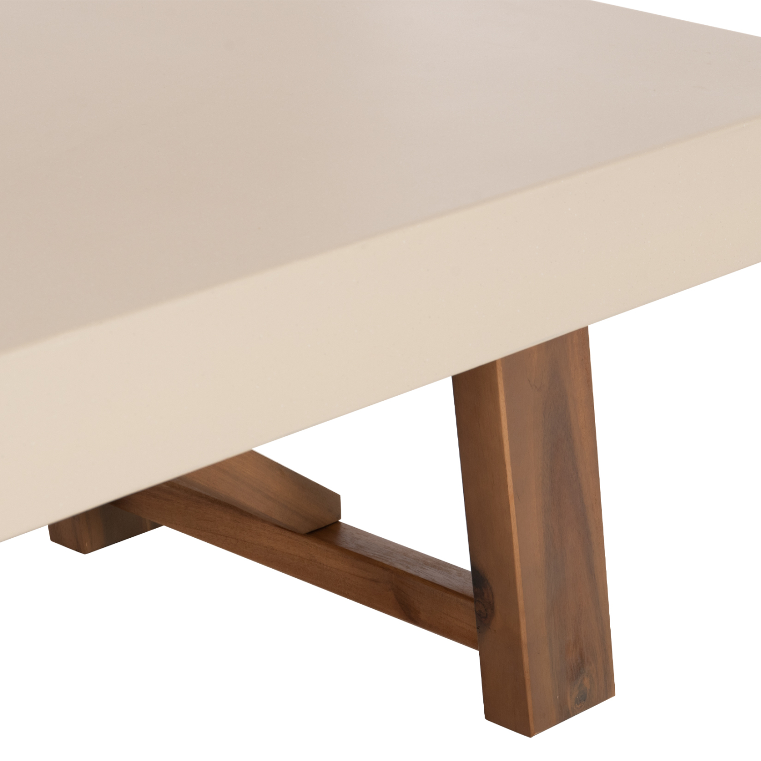 ΤΡΑΠΕΖΙ ΜΕΣΗΣ FIBER CEMENT & ΞΥΛΟ ΑΚΑΚΙΑΣ MAEVE HM6595.02 ΜΠΕΖ 130x70x46Υεκ. (x1) - Image 8