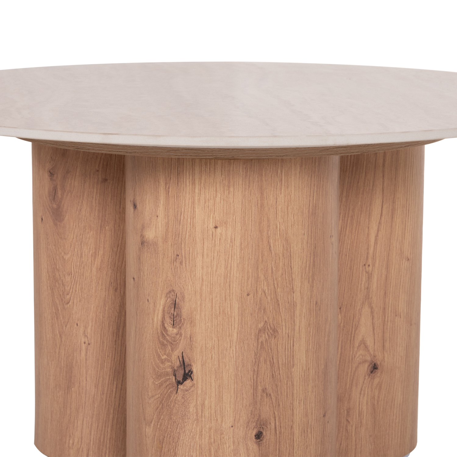 ΤΡΑΠΕΖΙ ΣΑΛΟΝΙΟΥ SILVA HM18443 ΚΕΡΑΜΙΚΟ TOP ΟΨΗ ΤΡΑΒΕΡΤΙΝΑΣ-MDF ΦΥΣΙΚΟ Φ80x45Υεκ. (x1) - Image 5