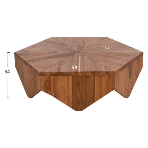 ΤΡΑΠΕΖΙ ΣΑΛΟΝΙΟΥ HEXAGON HM9790 ΞΥΛΟ ΤΕΑΚ ΣΕ ΦΥΣΙΚΟ--B'ΔΙΑΛΟΓΗΣ 114x99x34Yεκ. (x1)