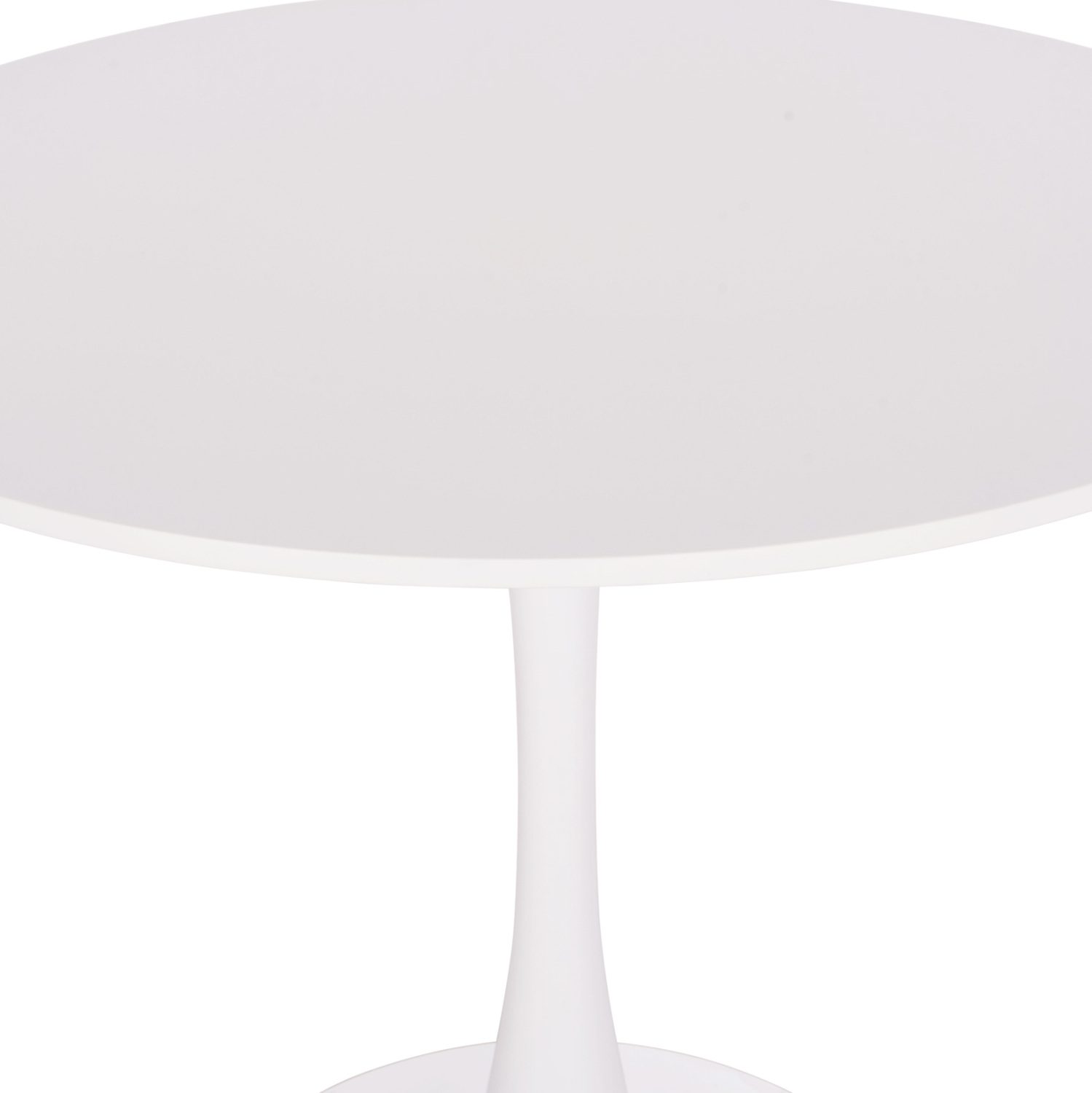 ΤΡΑΠΕΖΙ ΣΤΡΟΓΓΥΛΟ BROLIN HM18141.01 MDF TOP-ΒΑΣΗ ΜΕΤΑΛΛΙΚΗ--ΛΕΥΚΟ Φ90x73Υεκ (x1) - Image 3