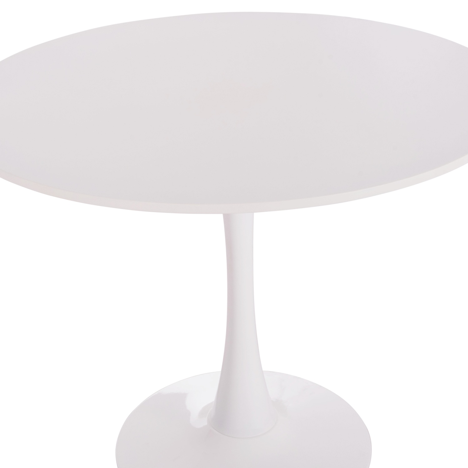 ΤΡΑΠΕΖΙ ΣΤΡΟΓΓΥΛΟ BROLIN HM18141.01 MDF TOP-ΒΑΣΗ ΜΕΤΑΛΛΙΚΗ--ΛΕΥΚΟ Φ90x73Υεκ (x1) - Image 8