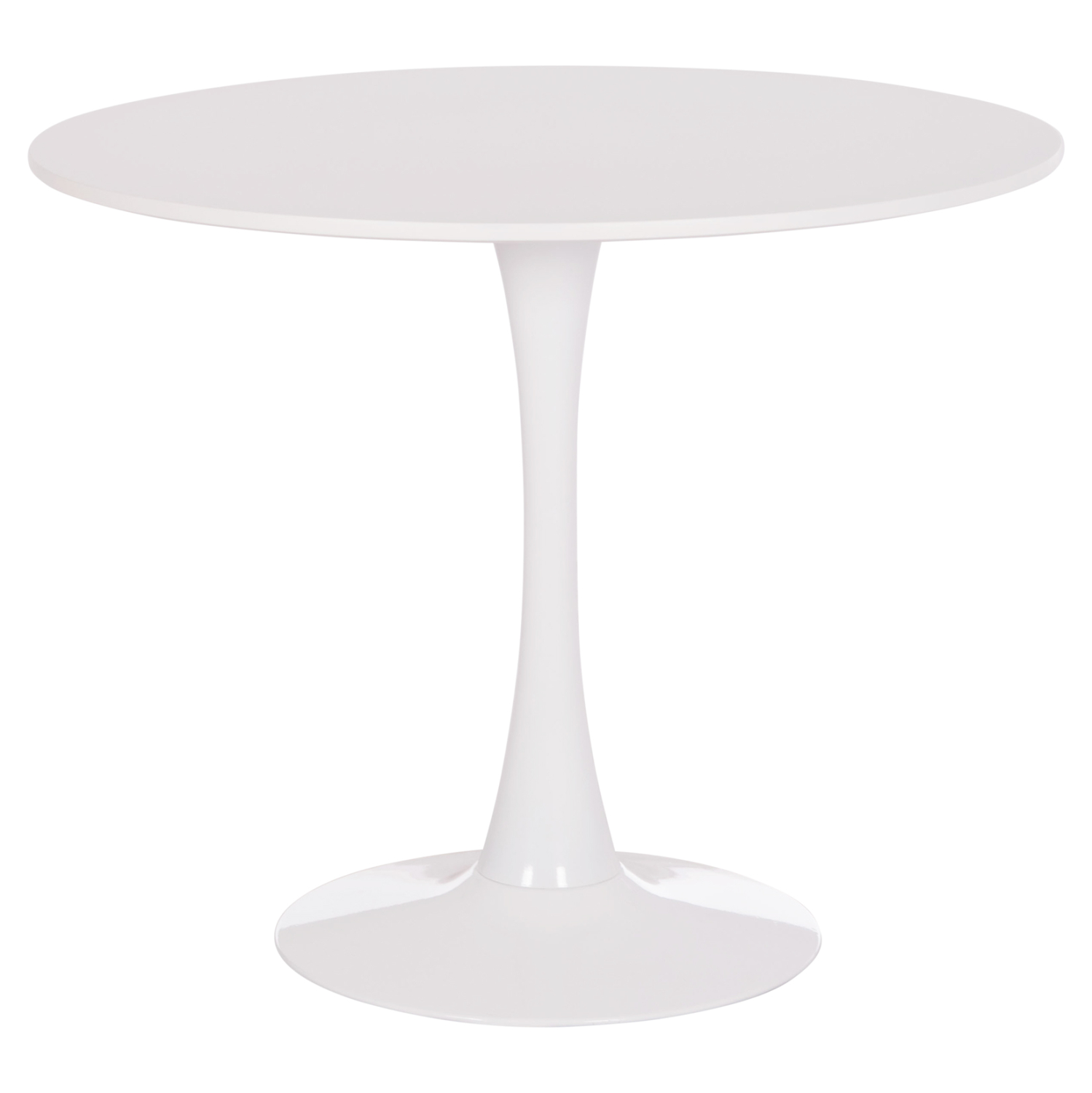 ΤΡΑΠΕΖΙ ΣΤΡΟΓΓΥΛΟ BROLIN HM18141.01 MDF TOP-ΒΑΣΗ ΜΕΤΑΛΛΙΚΗ--ΛΕΥΚΟ Φ90x73Υεκ (x1)