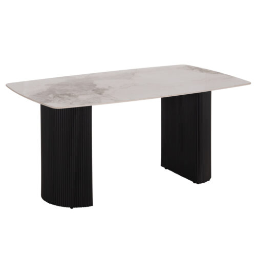 ΤΡΑΠΕΖΙ ΤΡΑΠΕΖΑΡΙΑΣ MINAO HM18418 MDF ΠΟΔΙΑ ΣΕ ΣΚΟΥΡΟ ΓΚΡΙ--ΚΕΡΑΜΙΚΟ TOP 160x90x75Υεκ (x1)