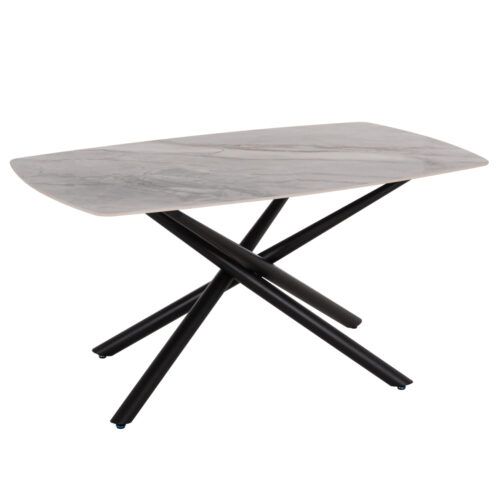 ΤΡΑΠΕΖΙ ΤΡΑΠΕΖΑΡΙΑΣ ISKA HM18420 ΚΕΡΑΜΙΚΟ TOP ΣΕ ΛΕΥΚΟ/ΚΑΦΕ ΜΑΡΜΑΡΟ 160x90x79Υεκ (x1)