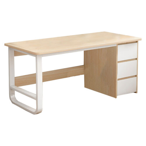 Γραφείο Salto pakoworld με συρταριέρα MDF φυσικό-λευκό 120x48x74εκ (x1)