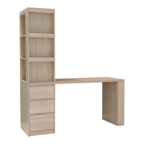 Γραφείο με βιβλιοθήκη Cliner pakoworld sonoma 140x50x180εκ (x1)