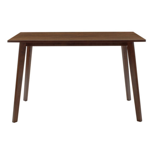 Τραπέζι Benson pakoworld MDF σε καρυδί απόχρωση 120x75x75εκ (x1)