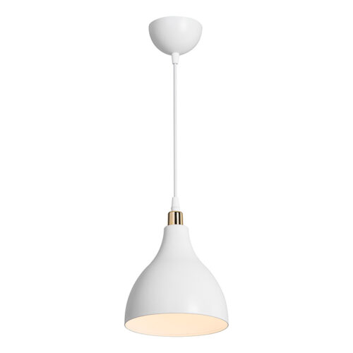 Φωτιστικό οροφής μονόφωτο Lofty pakoworld Ε27 λευκό Φ18x22εκ (x1)