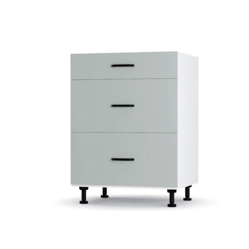 Modest Κάτω Ντουλάπι Συρταριέρα Γκρι  60x48x82εκ