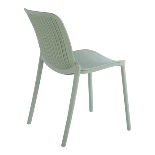 Καρέκλα Teragi στοιβαζόμενη pakoworld pp με UV protection μέντα 58x43.5x82εκ (x1)