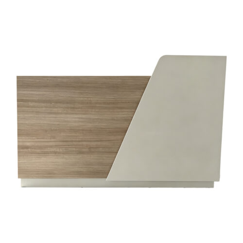 Γραφείο reception Kalu pakoworld σε oak-μπεζ απόχρωση 160x60x105εκ (x1)