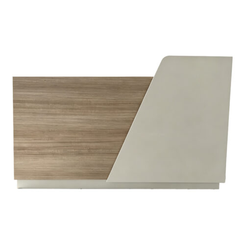Γραφείο reception Kalu pakoworld σε oak-μπεζ απόχρωση 180x60x105εκ (x1)