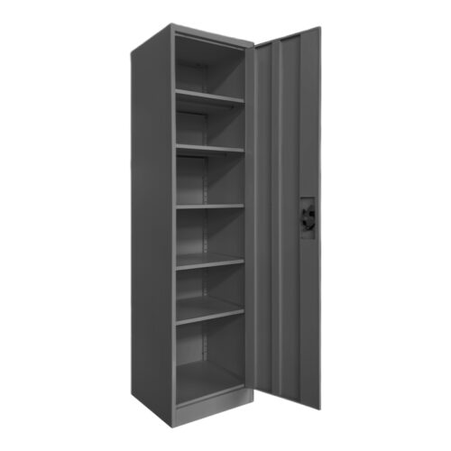 Μεταλλική ντουλάπα-στήλη Koya pakoworld ανθρακί 45x50x180εκ (x1)