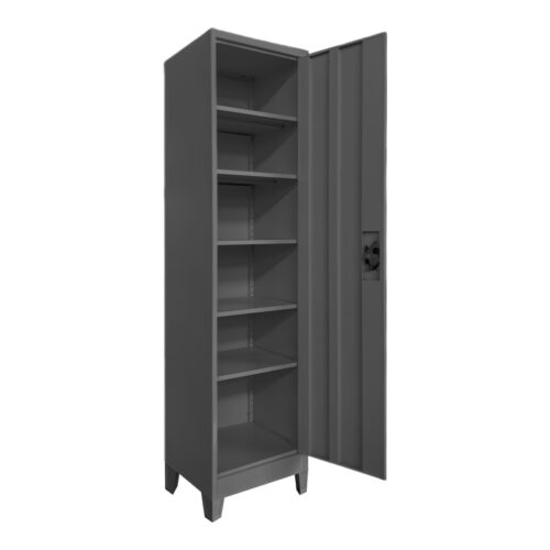 Μεταλλική ντουλάπα-στήλη Koya pakoworld ανθρακί 45x50x190εκ (x1)