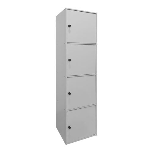 Ντουλάπι-στήλη Gabino pakoworld σε λευκή απόχρωση 40x39x158εκ (x1)