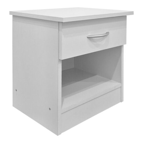 Κομοδίνο Bedy pakoworld λευκό 40x34x42εκ (x1)